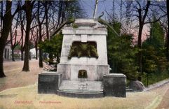 VINTAGE POSTCARD Darmstadt Passetbrannen