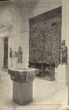 VINTAGE POSTCARD Museum Of Decorative Arts Stoup Tapestry and virgin