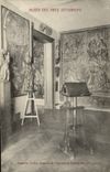 VINTAGE POSTCARD Musee Of Decorative Arts Desk Cases Statues and tapestries Flemish