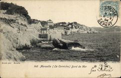 CPA Marseille Bord de Mer la corniche 