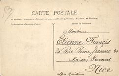 Playa de Marsella de la POSTAL de la VENDIMIA la cornisa