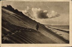 VINTAGE POSTCARD Money Dimension dunes of Pilat Slopes of Sabloney