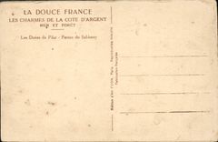 VINTAGE POSTCARD Money Dimension dunes of Pilat Slopes of Sabloney