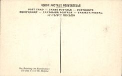 VINTAGE POSTCARD Geoffroy the Day of Visit at the Hospital Paris Museum of Luxembourg