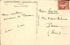 CPA LLa Douce France Chateaux De La Loire Luynes