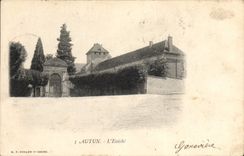 VINTAGE POSTCARD Autun Eveche