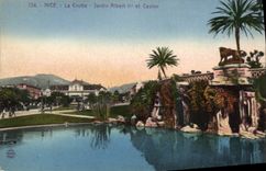CPA Nice La Grotte Jardin Albert 1er et le casino