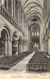 VINTAGE POSTCARD Cathedral of Bayeux the Nave and Chorus