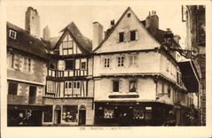 VINTAGE POSTCARD Vannes Places Henri IV