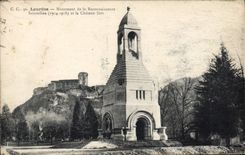 VINTAGE POSTCARD Heavy Monument of the Interallied Recognition and the strong castle