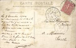 VINTAGE POSTCARD Heavy Blessing of the Very Blessed Sacrament in front of the ND rosary of Doors