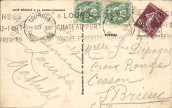 VINTAGE POSTCARD Heavy the Valley of Argles Seen Of the Funicular of the Peak Of Jer