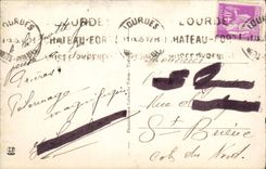 VINTAGE POSTCARD Heavy the virgin couronnee the esplanade of the basilica