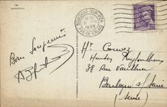 VINTAGE POSTCARD Boulogne On Sea the Dam co. Beuve By Heavy weather