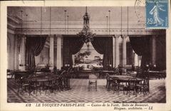VINTAGE POSTCARD Touquet Paris Beach Casino of the Drill Room of Baccarat