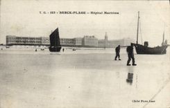 CPA Berck Plage Hopital Maritime Bateau