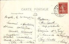 VINTAGE POSTCARD Berck Maritime Beach Hospital Boat