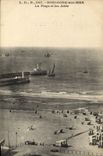 CPA Boulogne Sur Mer La plage et la jetee