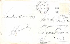 Protectores de caballo reales de Londres de la POSTAL de la VENDIMIA que cambian a protector Whitehall