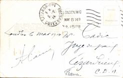 Protector de caballo de la POSTAL de la VENDIMIA Londres Militaria