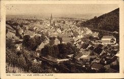 VINTAGE POSTCARD Thann Seen Towards the Plain