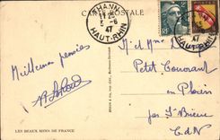 VINTAGE POSTCARD Thann Seen Towards the Plain