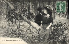 CPA Lune de Miel Femme