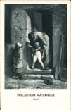 VINTAGE POSTCARD Maternal Precaution Millet
