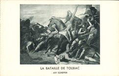CPA La Bataille De Tolbiac Ary Scheffer