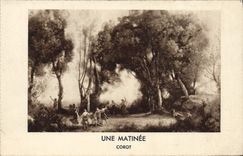 CPA Une Matinee Corot