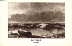 CPA La Vague Courbet