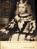 VINTAGE POSTCARD Velasquez Infante Marguerite Paris Museum of Louvre
