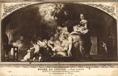 CPA Musee Du Louvre Ecole de Seville Murillo La naissance de la vierge