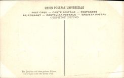 CPA Solario La Vierge au Coussin Vert Paris Musee du Louvre