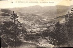 VINTAGE POSTCARD Surroundings De Gerardmer the Valley of Munster