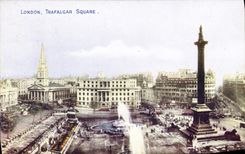 POSTAL MODERNA jardín público de Londres Trafalgar