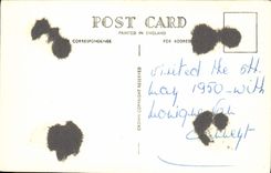 Torre de Londres de la POSTAL de la VENDIMIA de la visión general desde el sur