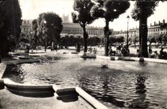 POSTAL MODERNA lavabos de Lyon del lugar de Bellecour