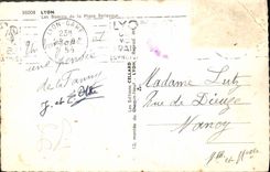 POSTAL MODERNA lavabos de Lyon del lugar de Bellecour