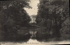 VINTAGE POSTCARD Paris Bois de Boulogne House of Armenoville