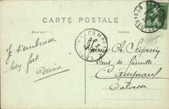 VINTAGE POSTCARD Wood of Vincennes the Island Daumesnil Way leading to the Greek Temple