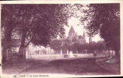 VINTAGE POSTCARD Caen the Malherbe College