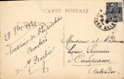 VINTAGE POSTCARD Paris Park Heap the river