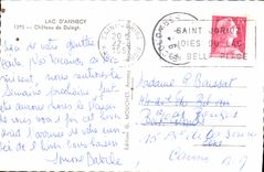 CPM Lac D'Annecy Chateau de Duingt