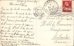 VINTAGE POSTCARD Geneva Bridge Of Bergues and the Large Quay