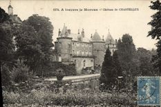VINTAGE POSTCARD Chastellux Castle Through Morvan