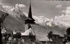 CPM Chamonix Mont Blanc La Chapelle des Praz et le Mont Blanc 