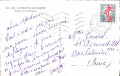 MODERN CARD Env de Thonon Les Bains Valley of Dranse