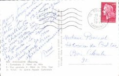 MODERN CARD Angouleme Cathedral Town hall View Turn of Valois