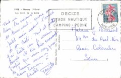 POSTAL MODERNA bordes de Nevers del Loire